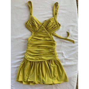 Arden B Dress cocktail yellow green chartreuse XS